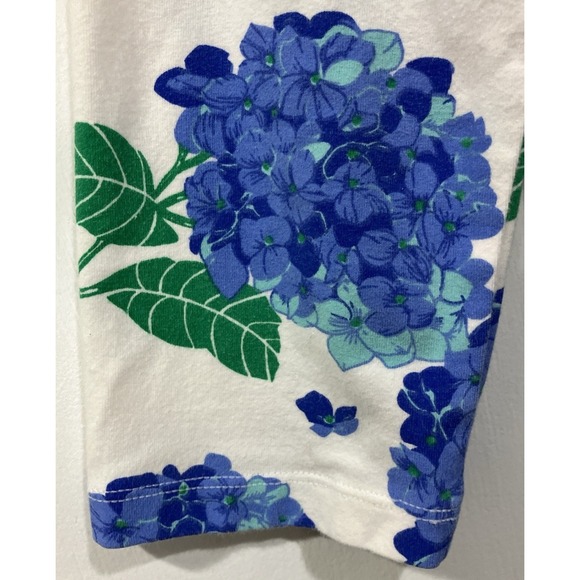 Mahi Gold Hydrangea Walk In Blue Half Sleeve Cotton Dress Size Small - Picture 6 of 7